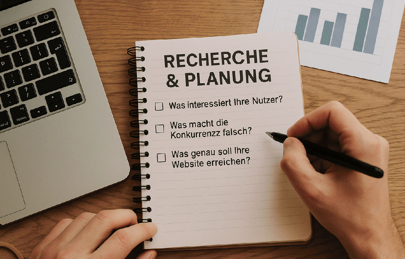 Website ist in einem Monat fertig